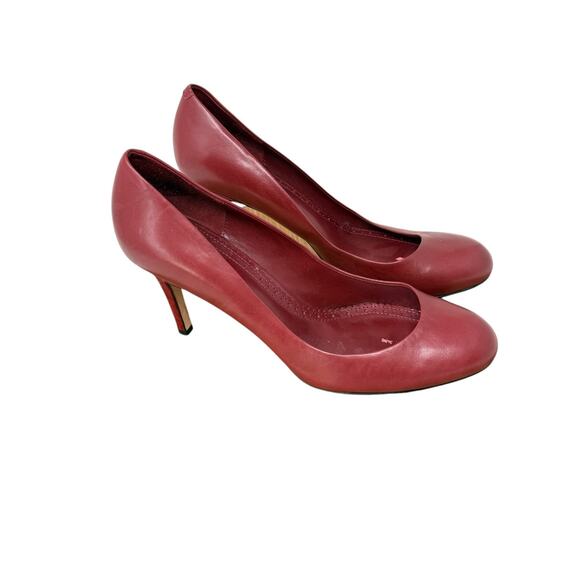 Brooks Brothers Red Leather Heels Career Office Capsole Business Womens 9.5 - Picture 1 of 7